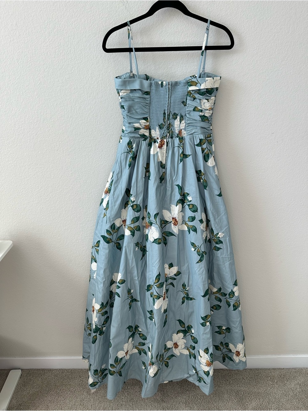 REFORMATION Kastoria in Louisiana Floral Blue Maxi Dress SZ US 8 NWT - Picture 7 of 8